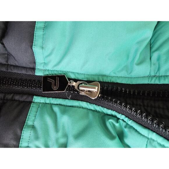 Profile Vintage Colorblock Down Filled Ski Vest Women’s Size M Pockets Aspres - Picture 12 of 14